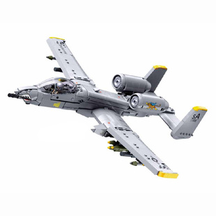 A-10CS攻击机坦克杀手鲨鱼嘴涂装空军拼装模型双涡轮战斗机玩具