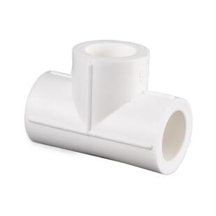 加厚PPR63三通4分20 6分25 1寸32灰色正75三通热熔白色水管配件