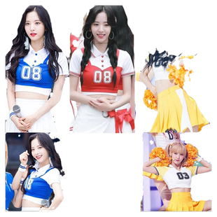 啦啦操演出大学生校运动会开幕式服装韩女团拉拉队爵士年会表演服