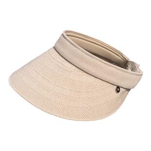 疯帽子 春夏透气和纸空顶帽子女 可折叠遮阳帽 防晒鸭舌运动帽26