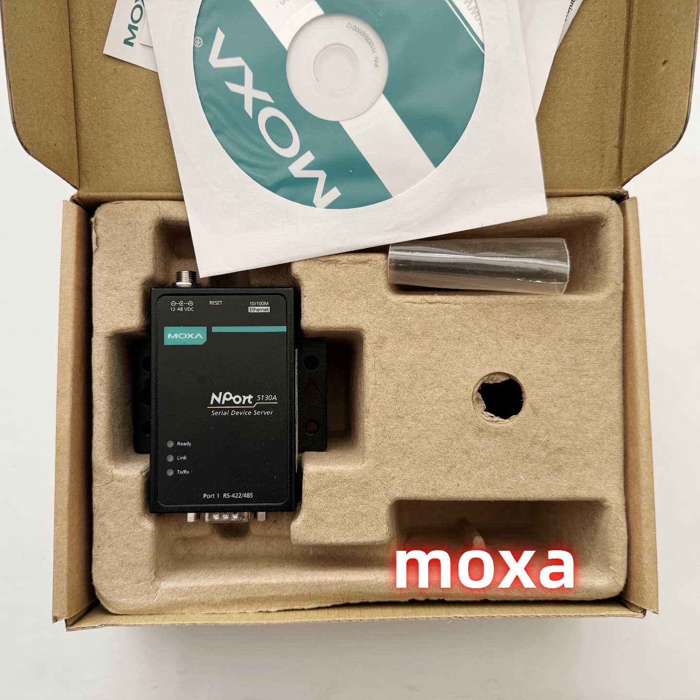 议价原装MOXA NPORT5130A RS-422/485串口服务器全新NPORT 5130A-