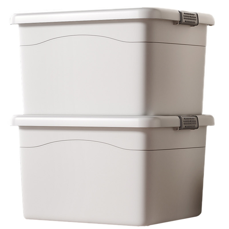 佳帮手衣服收纳箱大容量整理箱加厚带滑轮塑料衣物储物箱卧室家用