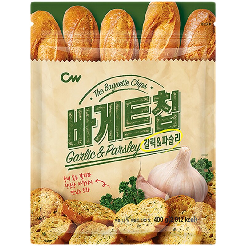 韩国进口SI香味面包干400g大蒜