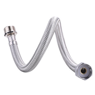 304不锈钢金属编织内外丝连接4分进水软管冷热水管家用防爆延长管