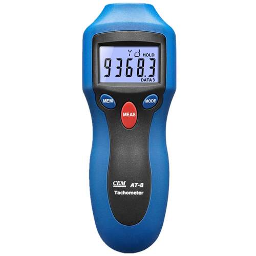 CEM华盛昌AT-8两用光电非接触式数字激光转速表AT6测速仪器转速计