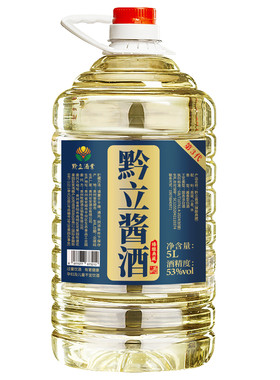 黔立纯粮食53度酱香型白酒5L