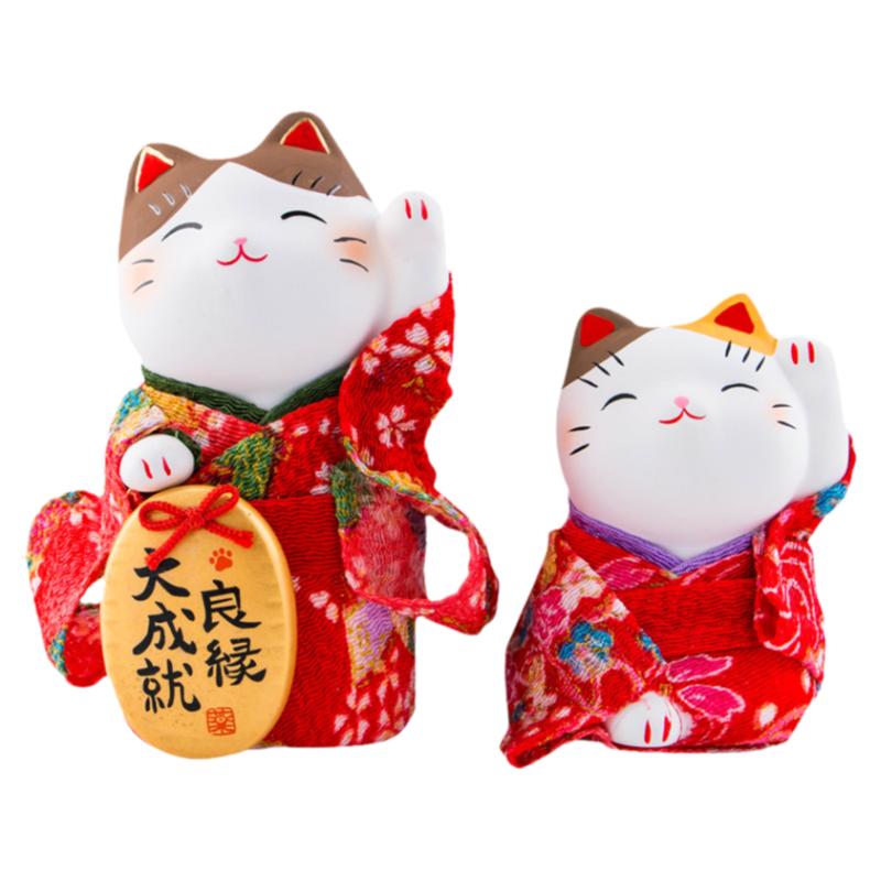 圣诞节和服招财猫创意礼物手工制