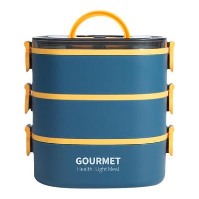 可放微波炉夏季简约轻便风学饭盒