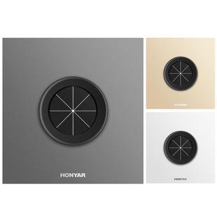 鸿雁出线孔面板86型空白面板带出线孔遮挡堵洞装饰插座穿线盖板Q5