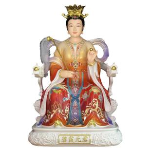 泰山姥姥泰山圣母陶瓷神像碧霞元君泰山奶奶家用供奉精工艺摆件