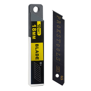 黑刃美工刀刀片18mm大号壁纸墙纸切割刀片工业用快递裁纸刀具加厚