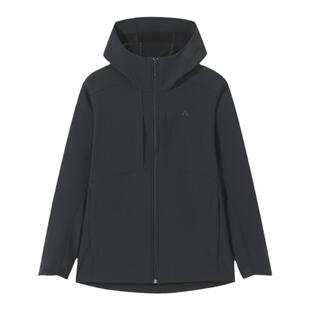 拓路者防风加绒软壳衣男子连帽前胸拉链袋户外徒步防泼水保暖外套