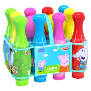 小猪佩奇保龄球儿童套装套圈室内户外玩具球亲子运动2岁益智球类