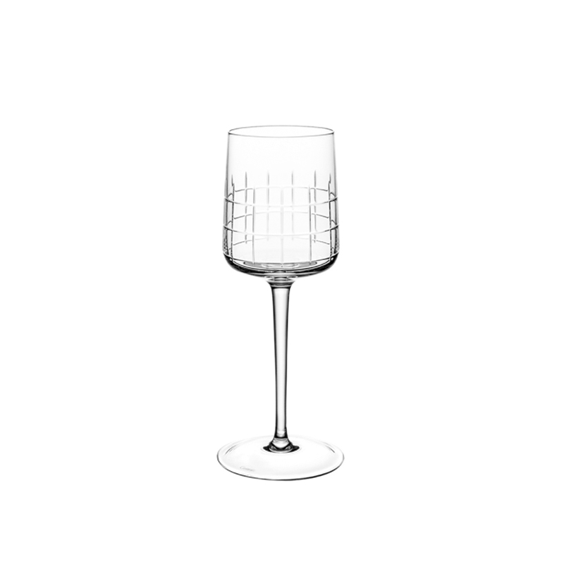 CHRISTOFLE 昆庭Graphik水晶玻璃葡萄酒杯香槟杯精致刻花法国进口