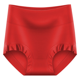 中老年人本命年红色内裤女款三角短裤头60岁妈妈老太太高腰底裤衩