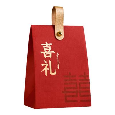 结婚喜糖盒婚礼喜糖袋高级感糖果