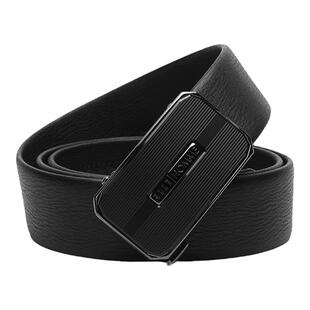 ELLE HOMME皮带男真皮自动扣礼盒装头层牛皮腰带正装裤带男士礼物