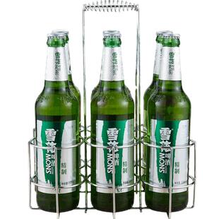 ktv手提啤酒架子加粗不锈钢饭店酒吧专用便携啤酒瓶提子啤酒提篮