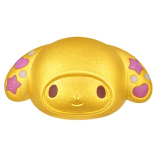 【组合】潮宏基三丽鸥黄金手链手绳硬金转运串珠鎏彩情人节礼物