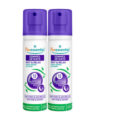 Puressentiel璞医香舒缓睡眠喷雾薰衣草舒压香薰轻松安睡75ml*2