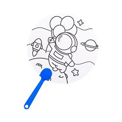 儿童diy手工卡通涂鸦扇子小礼品