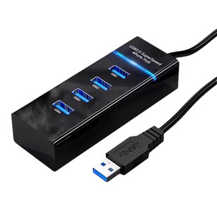 牧佳人usb3.0扩展器多口分线器type-c接口车载充电笔记本电脑转换一拖四扩展坞hub集线器usp拓展器立式加长