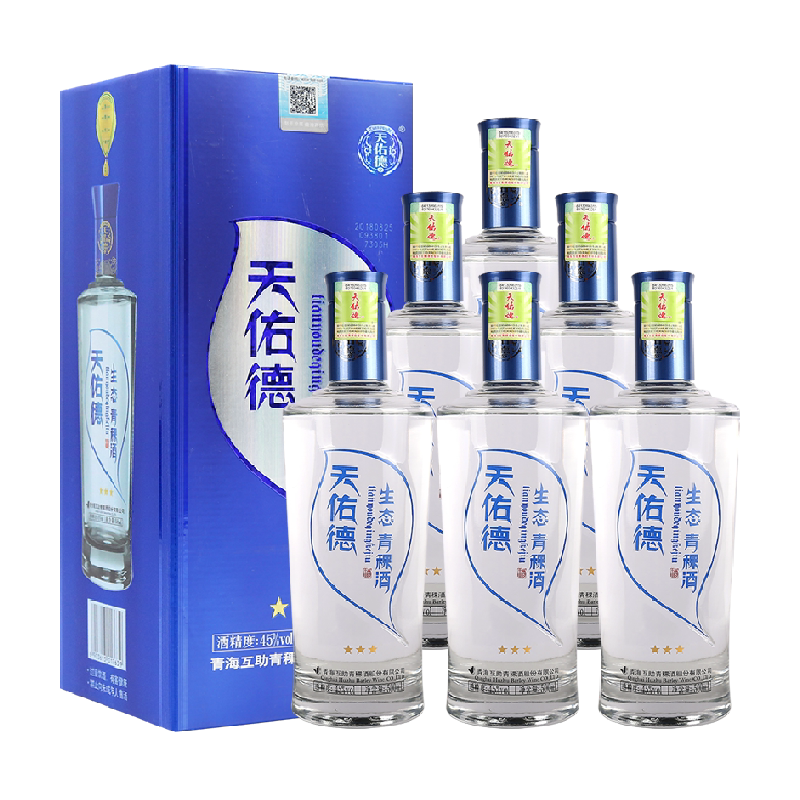 天佑德青稞酒45度生态三星送礼