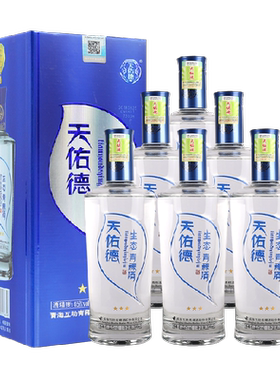 天佑德45度生态三星整箱青稞酒