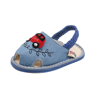 儿童拖鞋春夏室内软底宝宝拖鞋男童家居底板鞋1-5岁四季拖鞋透气