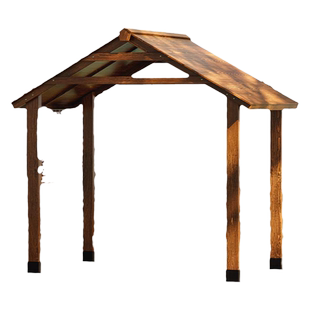 户外遮阳棚凉亭公园防腐木文化长廊花园帐篷室外四角亭子组装雨棚