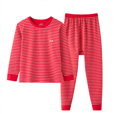 本命年红胖童德绒保暖内衣套装