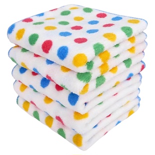 圆点抹布厨房清洁洗碗布不易沾油吸水保洁毛巾家用不易掉毛百洁布