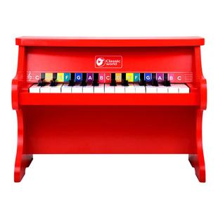 【百亿补贴】可来赛儿童红色小钢琴木质初学音乐玩具可弹奏女孩