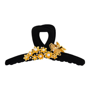 中国国家博物馆李静训花间游闹蛾扑花系列发饰发夹抓夹创意中式