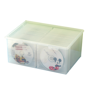 HONCAM ps5游戏碟收纳 光碟CD光盘碟片收纳防尘罩防尘盒手柄桌面收纳箱透明