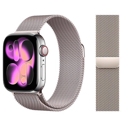 适用iwatch表带米兰尼斯磁吸