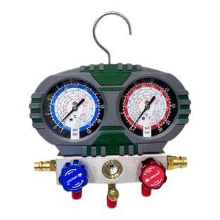 鸿森冷媒加氟表S60-101-A汽车空调冷媒双表R134A雪种制冷剂压力表