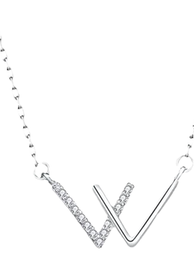 字母设计感项链配饰女轻奢小众