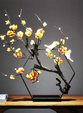 新中式铁艺摆件家居装饰品客厅酒柜选玄关电视柜创意结婚新居送礼