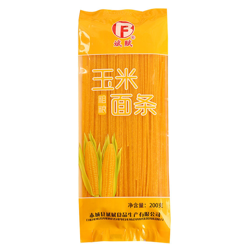 无麸质纯玉米面条0小麦0白面粉