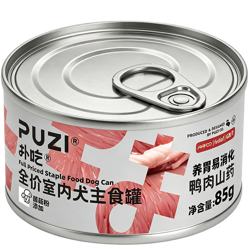 PUZI扑吃狗主食罐老年犬宠物狗菌菇补充营养湿粮拌狗粮罐头