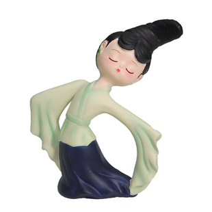 新中式只此青绿盲盒文创古风仕女艺术感电视柜摆件客厅家居装饰品