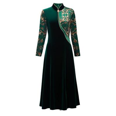 妈妈宴会礼服连衣裙名兰世家原创