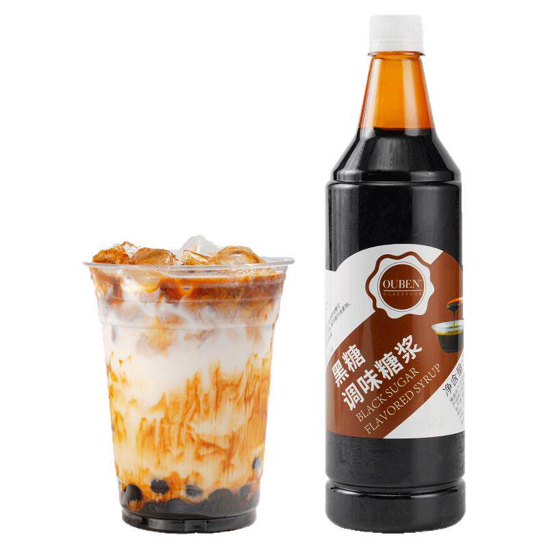 欧本黑糖糖浆1.2kg珍珠奶茶专用