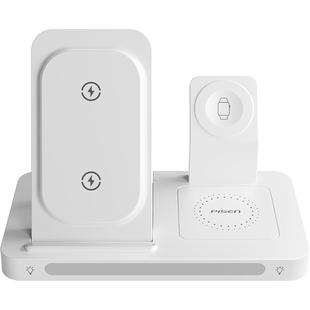 品胜三合一无线充电器支架适用苹果17手机iPhone16/15快充底座iWatchS11/10手表airpod耳机多功能便携支撑架