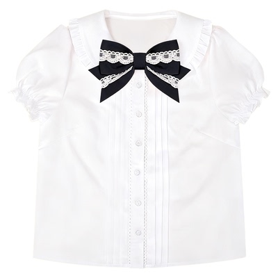 古早lolita内搭衬衫娃娃领上衣