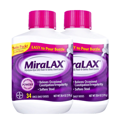 美国miralax聚乙二醇3350便秘润肠通便排i毒便秘非药儿童成人用