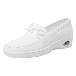 护士鞋女透气软底防臭防滑不累脚夏季平底医护人员专用白色单鞋子