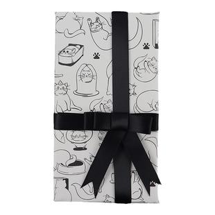 一树的猫原创可爱手绘生日礼物包装纸大尺寸新年情人节送男生伴手礼盒礼品袋礼品纸高级感手工diy包书皮彩纸