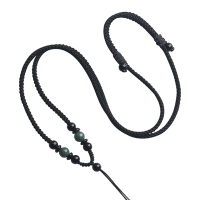 玉佩吊坠挂绳翡翠挂件挂脖项链绳